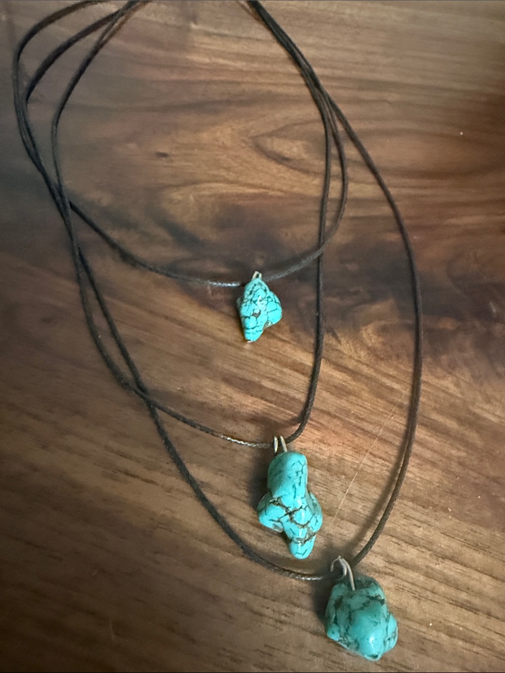 Turquoise Stone Pendant Necklace - Women Jewelry
